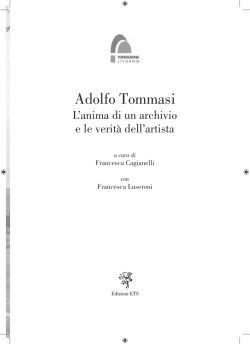 Adolfo Tommasi - Edizioni ETS
