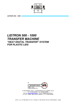 LIDTRON 500 - 1000 TRANSFER MACHINE
