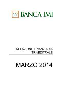 MARZO 2014 - Banca IMI