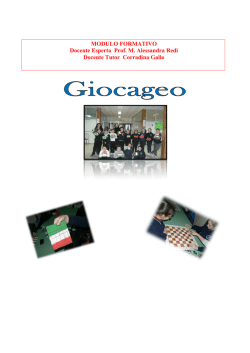 6 report finale pon Giocageo - CD S. Giuffrida