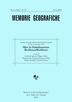 Memorie_Geografiche2.. - Società di Studi Geografici