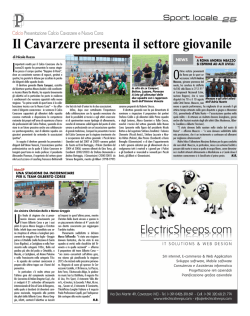 Calcio Il Cavarzere presenta il settore giovanile