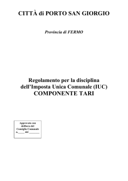 regolamento IUC - Comune di Porto San Giorgio
