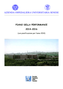 Piano della performance 2014-2016