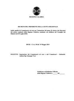 D.P.G.R. n.50 del 19.05.2014-Segretariato del