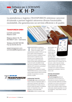 Transporeon - Logistica Management