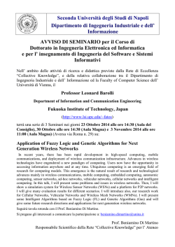 Seminars Leonard-Barolli-October23-30-Nov-3