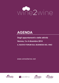 AGENDA - wine2wine