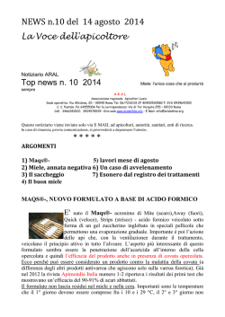 Notiziario Web n 10 2014