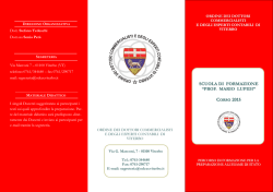 Brochure scuola di formazione 2015 - Viterbo