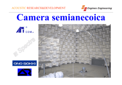 Camera semianecoica - Engines Engineering