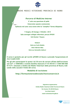 Corso ECM - Medicina Internahot! - Ordine Dei Medici Veterinari