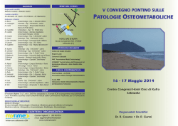 Brochure corso patologie osteometaboliche