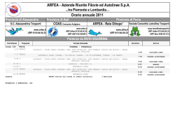 Orario annuale 2011 ARFEA - Aziende Riunite Filovie ed Autolinee
