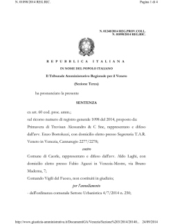sentenza TAR Veneto 1248 del 2014