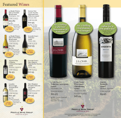 Featured Wines - Profile Wine Group