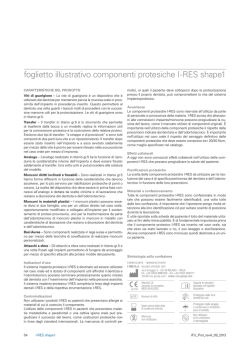 foglietto illustrativo componenti protesiche I-RES - i-res
