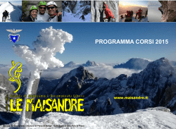 Corso IAEE AS 2015 Rel 00 - Scuola di Alpinismo e Arrampicata