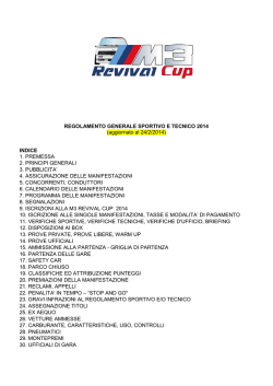 Regolamento M3 REVIVAL CUP