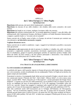 Documento politico e appello L_Altra Puglia_7-11
