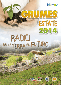 Programma Grumes estate 2014 - Azienda per il Turismo Altopiano
