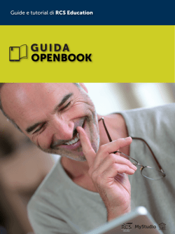 GUIDA OPENBOOK - Assistenza RCS Education