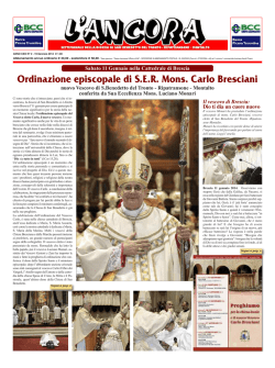Ordinazione episcopale di S.E.R. Mons. Carlo Bresciani