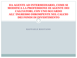 Da Agente ad intermediario - Associazione Italiana Agenti Calciatori
