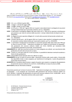 Decreto - Ufficio Scolastico Provinciale di Pesaro e Urbino