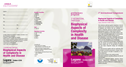 Biophysical Aspects of Complexity in Health and Disease