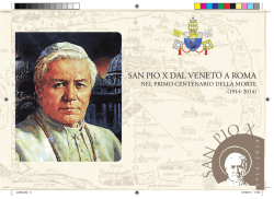Programma e abstract - San Pio X dal Veneto a Roma