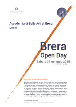 OPEN DAY 2015 - Accademia di Brera