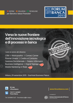 brochure - Forum Banca 2014