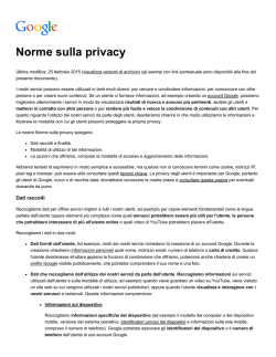 Norme sulla privacy