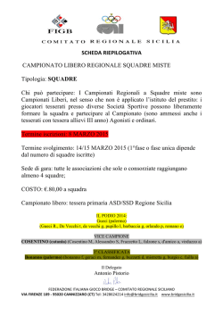 regionale sq miste2015 - Comitato Regionale Sicilia Bridge