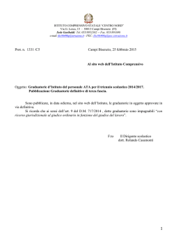 1 Prot. n. 1331 /C5 Campi Bisenzio, 25 febbraio 2015 Al sito web