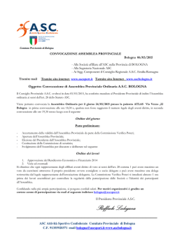 convocazione assemblea provinciale bologna