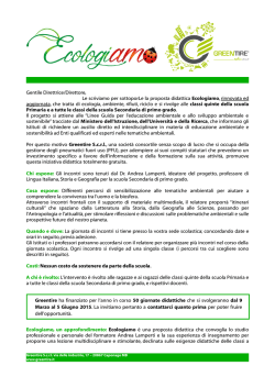 Ecologiamo 2015 - Istituto Comprensivo "Pietro da Cemmo" Capo di