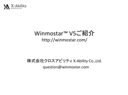 Winmostar V5 ご説明資料