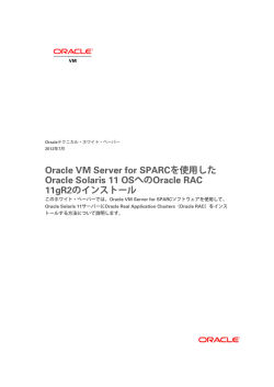 Oracle VM Server for SPARCを使用したOracle Solaris 11 OSへの