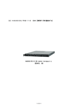 （筐体色：黒） （2）HA8000／RS110 EM
