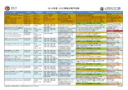 （JJGT）競技日程予定表 - 日本ジュニアゴルフツアー（JJGT）