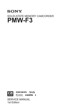 PMW-F3 Service Manual