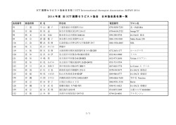 2014 年度 旧 ICT 国際セラピスト協会 日本協会員名簿一覧