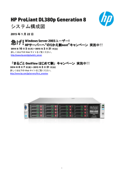 HP ProLiant DL380p Generation 8 システム構成図 - Hewlett
