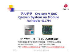 Altera Cyclone V SOC Q7 プレゼンテーション