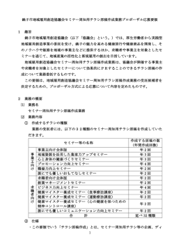 1 銚子市地域雇用創造協議会セミナー周知用チラシ原稿作成業務