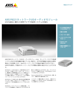 AXIS P8221ネットワークI/Oオーディオモジュール