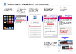 『Hiroshima Free Wi-Fi Lite』利用登録の流れ