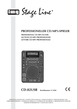 PROFESSIONELLER CD / MP3-SPIELER